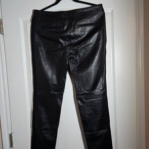 ANTONIO MELANI Black Leather Trousers